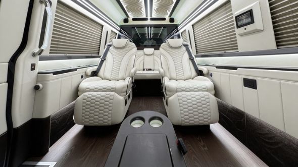 8 passenger sprinter van interior pasadena