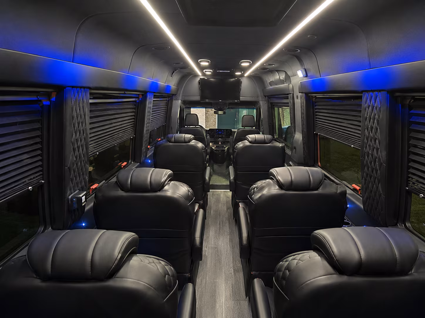palmdale 12 passenger sprinter van inside