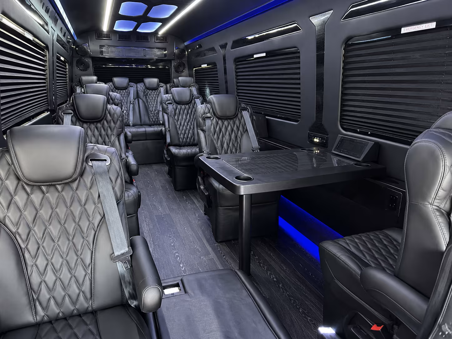 palmdale 12 passenger sprinter van interior