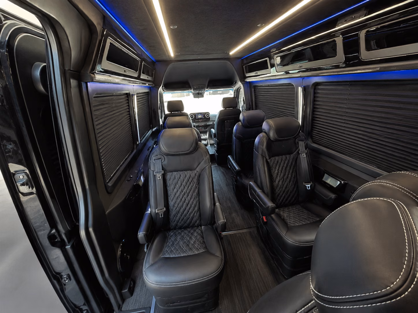palmdale 8 passenger sprinter van interior