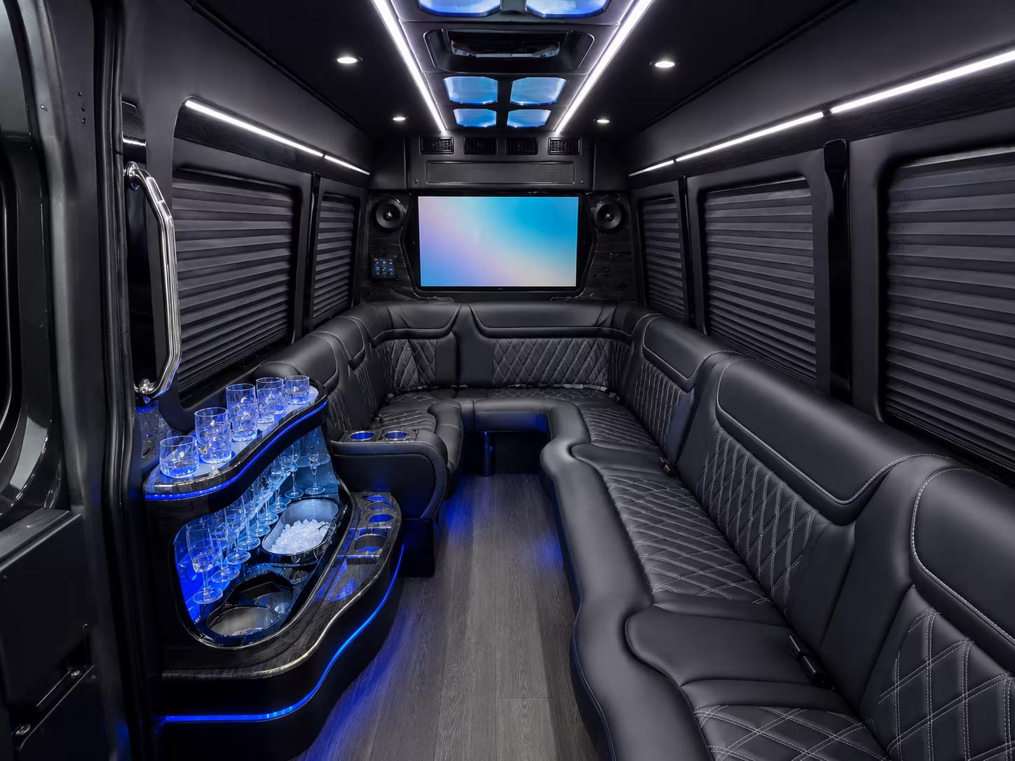palmdale sprinter limousine interior